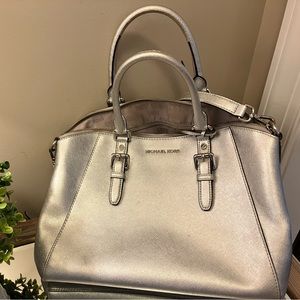 Silver Michael Kors handbag